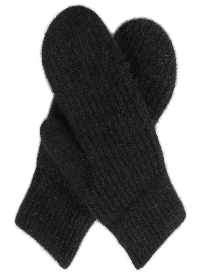 Vikodah قفازات فيكودا الشتوية الدافئة المحبوكة، مبطنة بفرو الشيربا الدافئ، بدون أصابع، للنساء والفتيات، مقاس صغير/متوسط - Image 5
